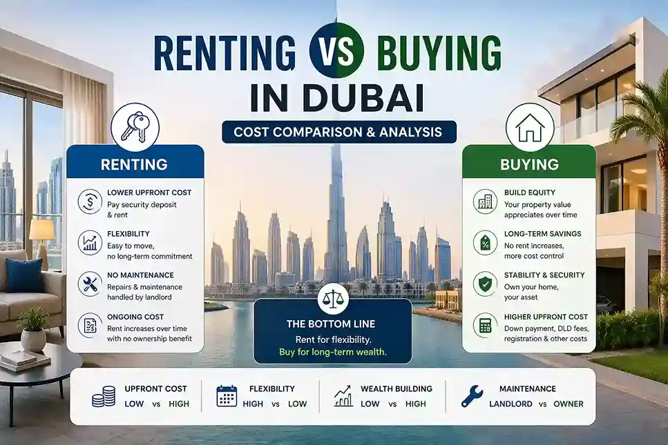 Renting vs Buying in Dubai Cost Comparison & Analysis