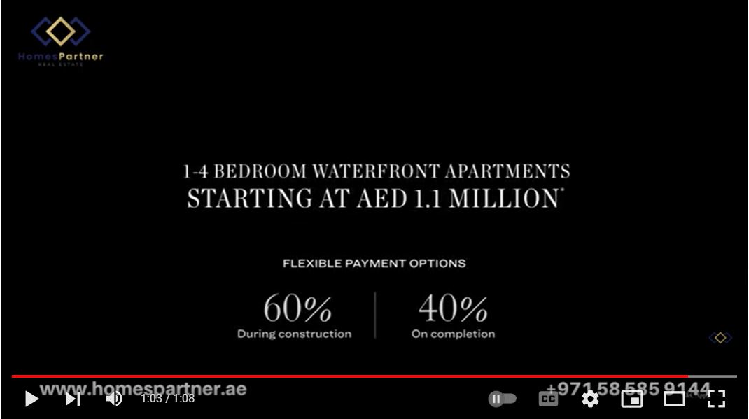 Sobha One Waterfront Apartments in Sobha Hartland