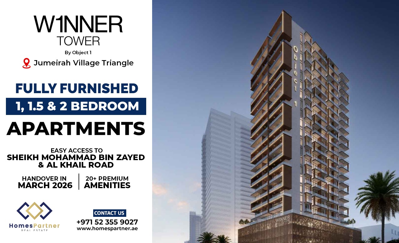 Object 1 W1nner Tower Apartments in Jumeirah Village Triangle (JVT), Dubai